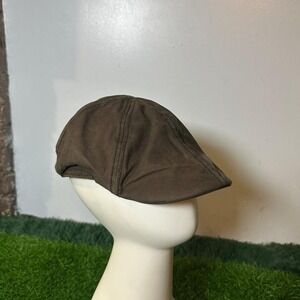 vintage brown newsboy driving cap